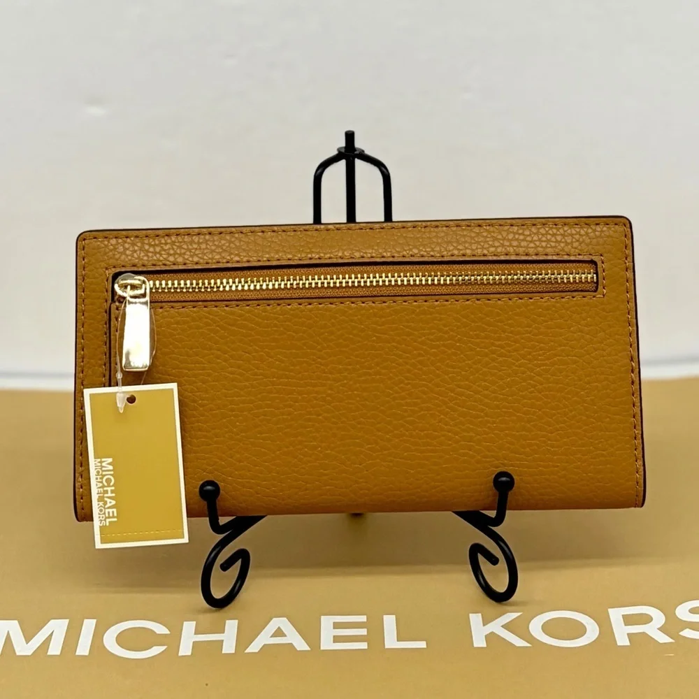 Michael Kors Jet Set Reed Large Bifold Wallet Light Brown